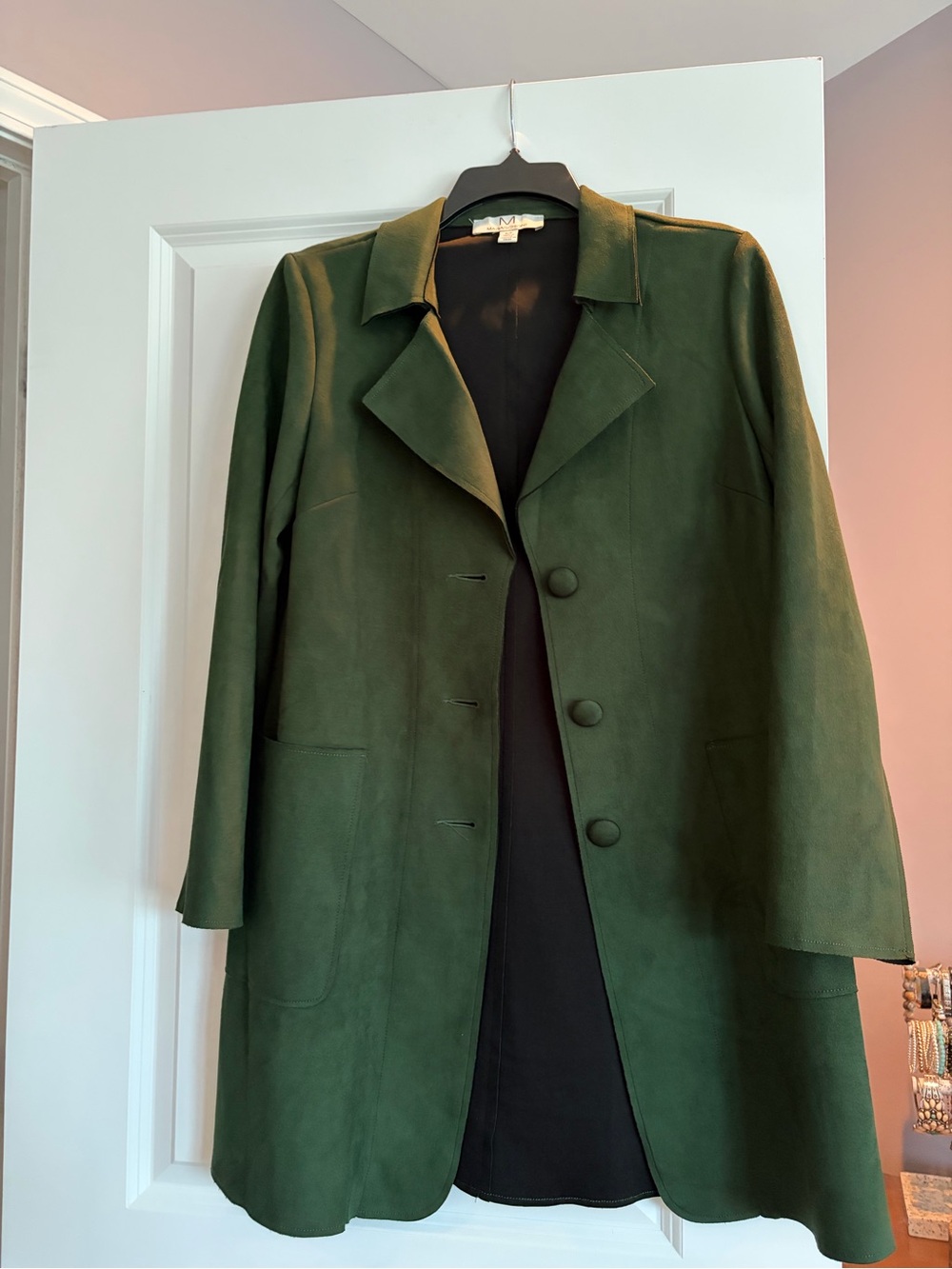 Magaschoni Olive Green Tailored Coat